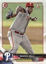 2018 Bowman Prospects McKenzie Mills Philadelphia Phillies #BP87