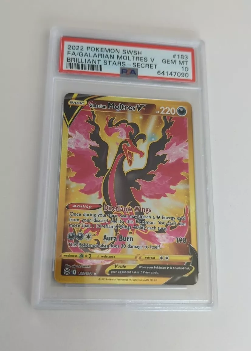 Galarian Moltres V CGC 9 Holo (0073) 183/172 - Pokemon Graded Cards »  Brilliant Stars - Graded Power