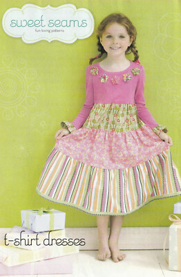 T-shirt Dresses by Sweet Seams Fun-Loving Patterns Sizes 2-6X 