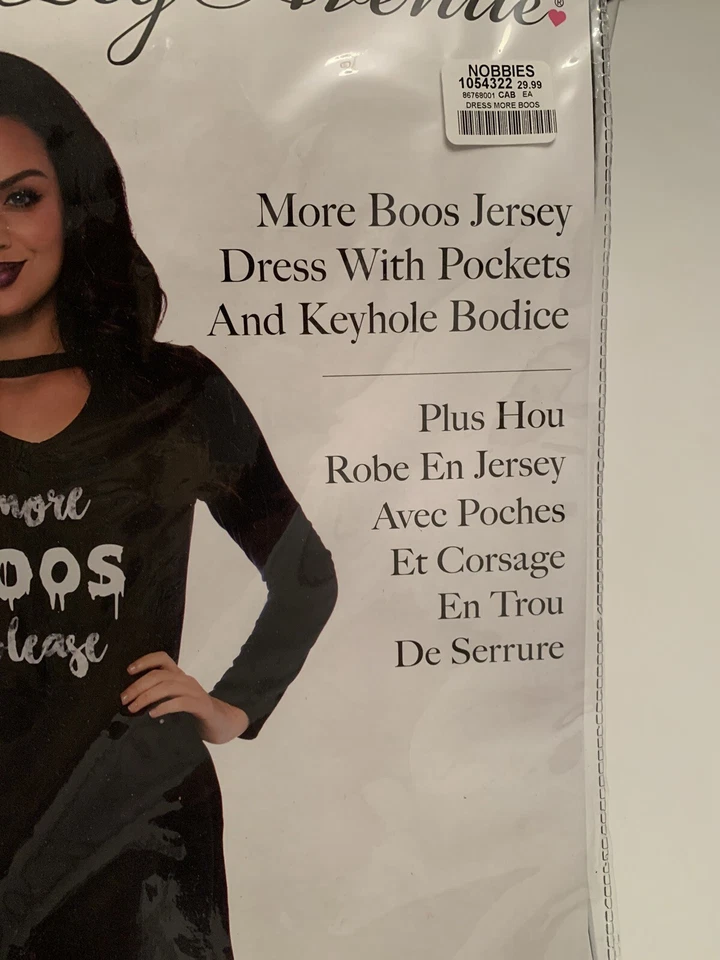 Nuevo vestido de Halloween Leg Avenue 86768 More Boos Jersey. Mediano Foto 4 de 4
