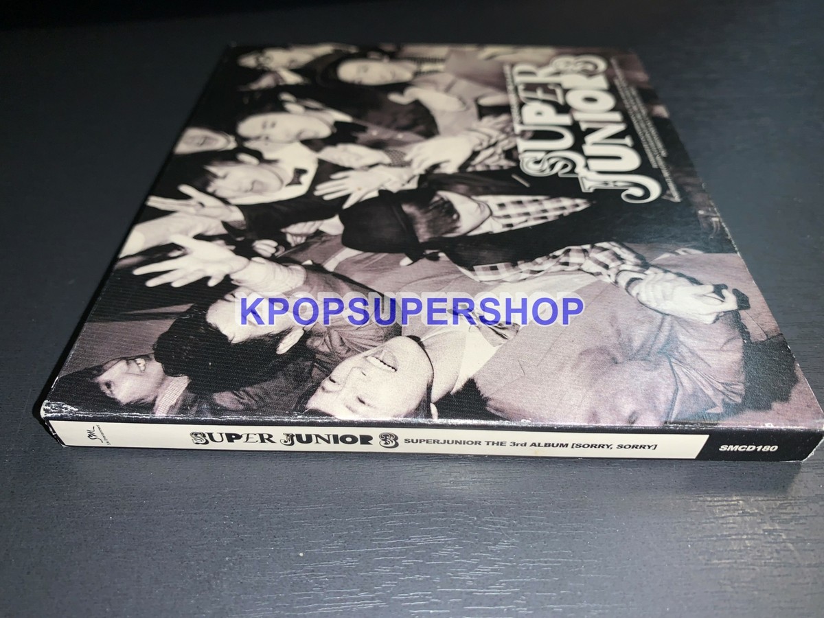 Super Junior 3rd Album Sorry Sorry Version B CD Good Condition