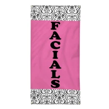 Vertical Vinyl Banner Multiple Sizes Facials Pink Business Advertisement Outdoor
