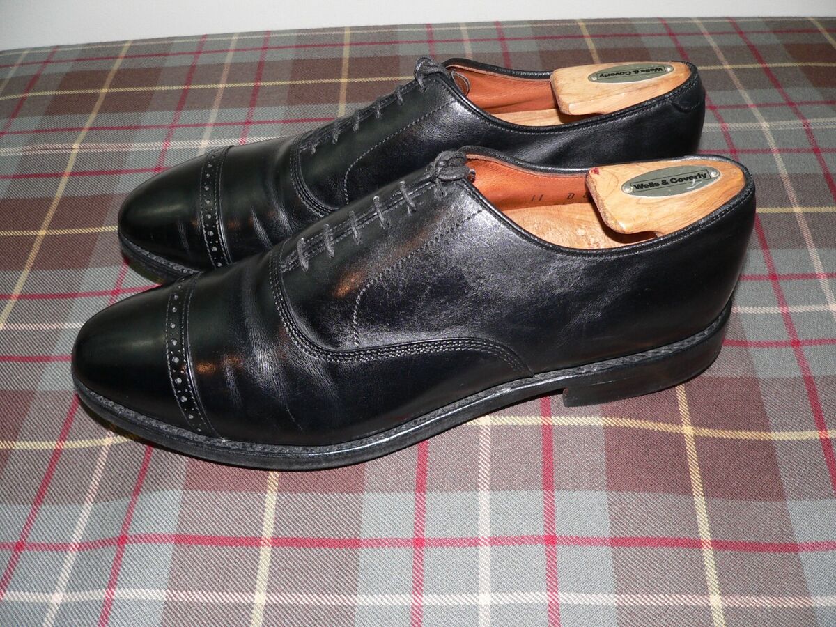 Allen Edmonds ‘Nathan’ Black Leather Cap Toe Oxford Dress Shoes, USA, Size 11 D Allen Edmonds ‘Nathan’ Black Leather Cap Toe Oxford Dress Shoes, USA, Size 11 D