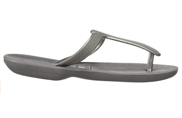 Havaianas T strap thong silver womens 6 Thick cushion comfort sandals; | eBay