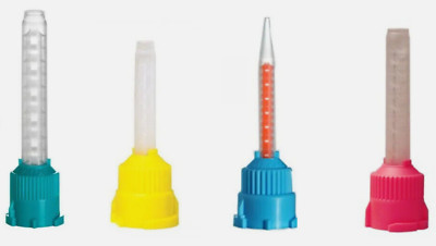 50/P T-MIXER Waste-Saver Dental Mixing Tip (Teal, Yellow, Pink, Blue/Orange)