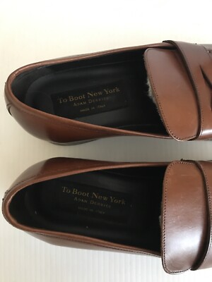 NEW To Boot New York Raleigh Apron Toe Penny Loafer - Brown  display picture 1