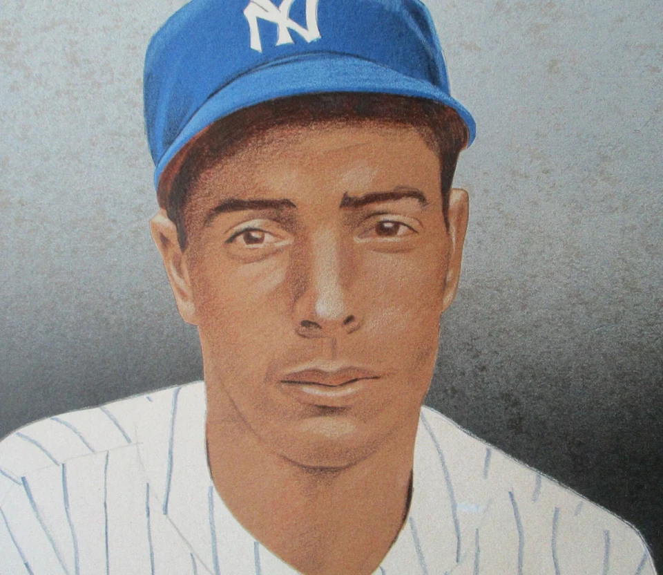 Joe DiMaggio, Yankee de Nueva York - (BB HoF) Obra de arte única de Jim Bliss Foto 2 de 2