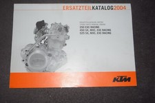 Ersatzteilliste Ersatzteilekatalog KTM 250 EXC-525 EXC Motor 2004  erstklassig