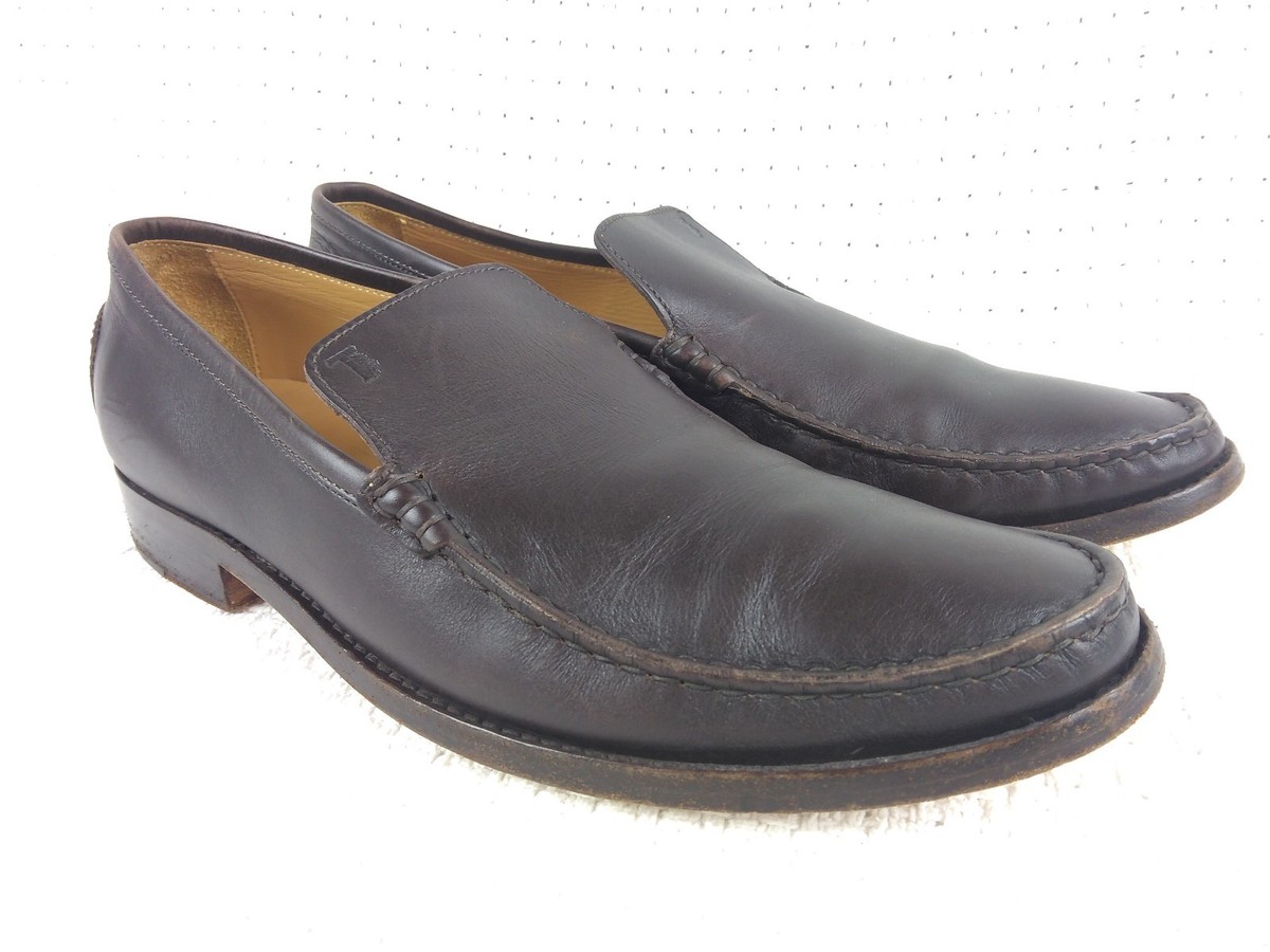 TODS Made In Italy Brown Leather Loafers Men size 8 US | eBay display picture 1