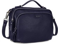 Gladdon UmhäNgetasche Damen Schultertasche Blau Leder Handtasche Kleine