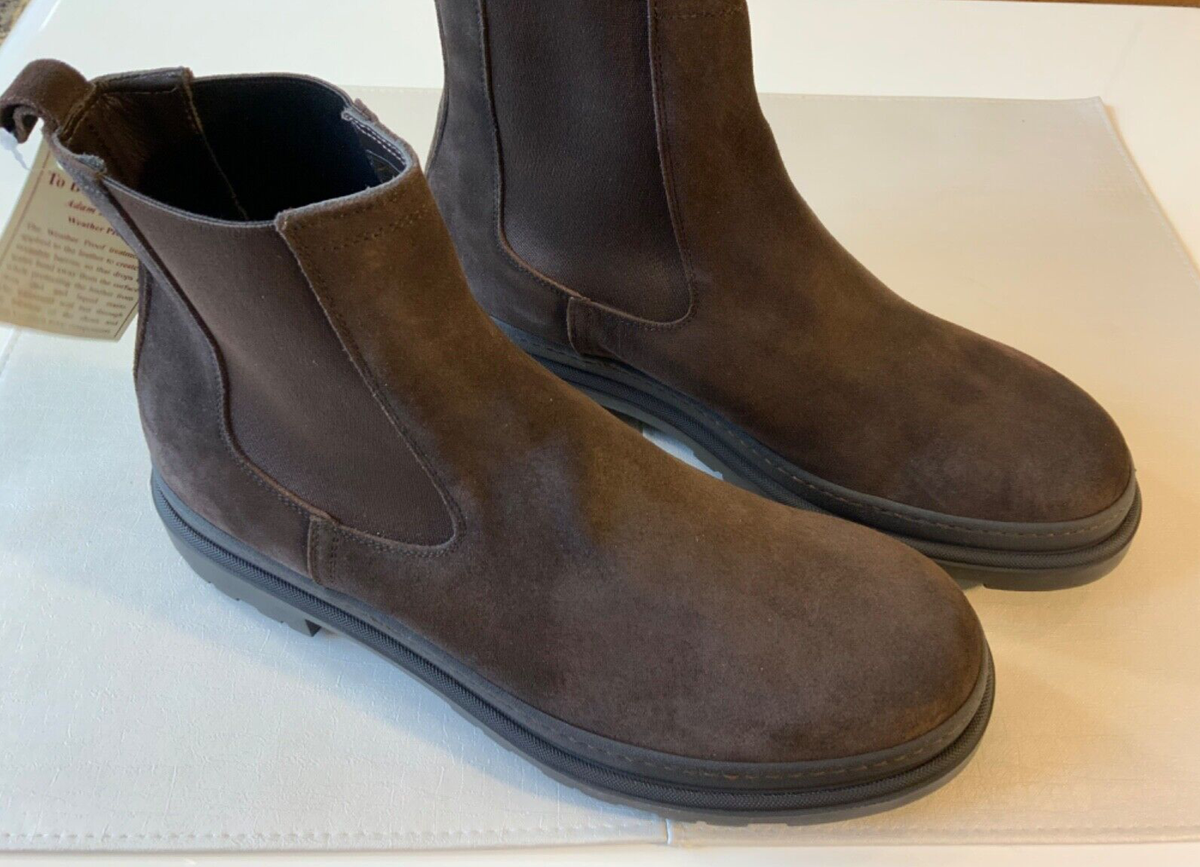 To Boot New York Mens Allan Brown Suede Leather Chelsea  display picture 3