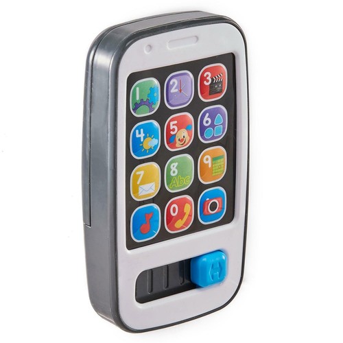 Fisher-Price Laugh & Learn SMART PHONE Toy (Grey) with 30+ Songs & Sounds - Picture 3 of 9
