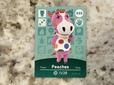 PEACHES #325 Animal Crossing Amiibo Card Mint From Either Series 1, 2, 3, 4, 5!