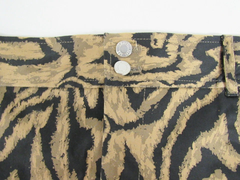 Chaps Animal Print Skirt Tiger Black Brown Tan Stretch New Women's 16 Petite - Image 3 of 4