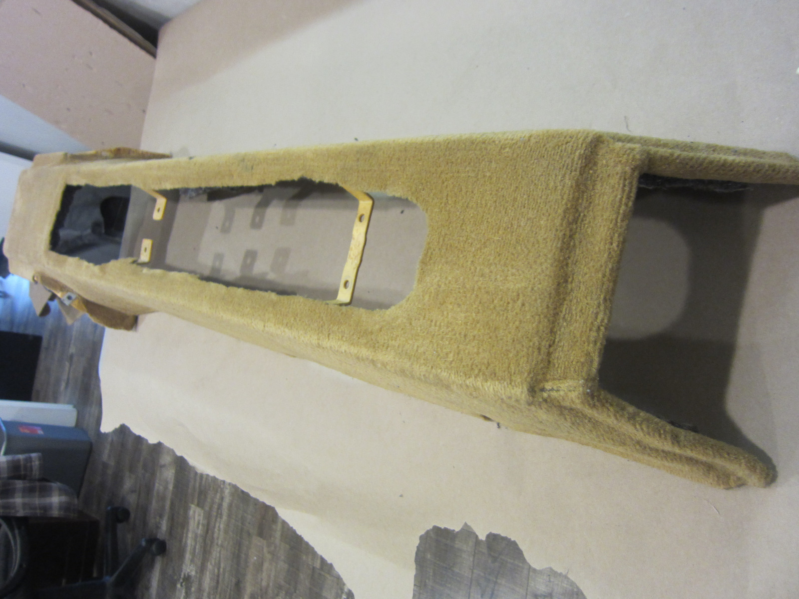 Ferrari 360 - Rear Tunnel / Console Cover Carpet - Beige  (USED) - P/N 65305100