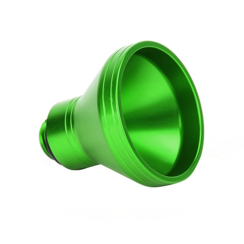 Aluminum Motorcycle Motorbike 20mm Funnel Engine Oil Filler Universal - Green E2 - Picture 2 of 11