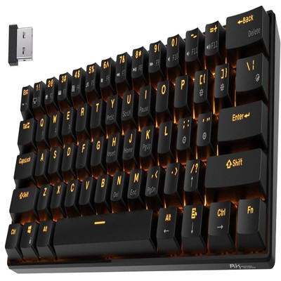 RK61 Mech. Tastatur 60% - 61 Tasten, Kab/Bl & Verkabelt