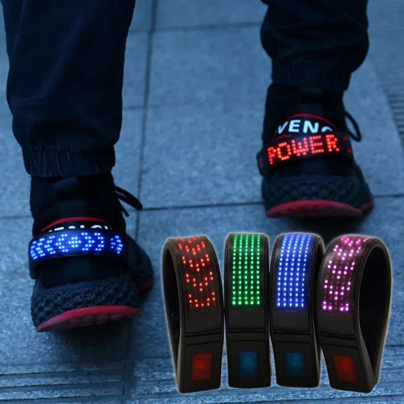 Shoes Clip Light Glowing Reflectors Night Safety Warning for Running Cycling USA
