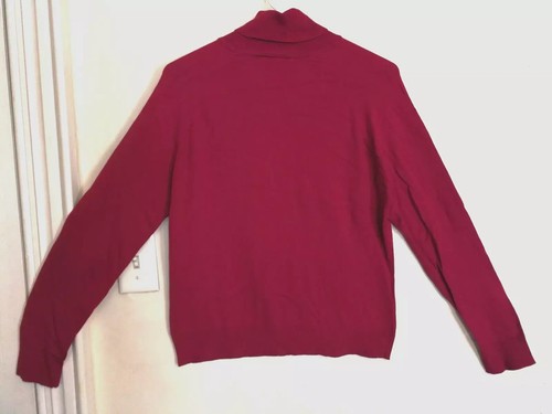 Talbots Damen Pullover L Lila Rollkragen Strick Langarm Freizeit Karriere Büro - Bild 2 von 4