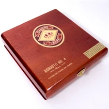 Diamond Crown Robusto No. 4 Empty Wooden Cigar Box 7.5" x 7.25" x 2"