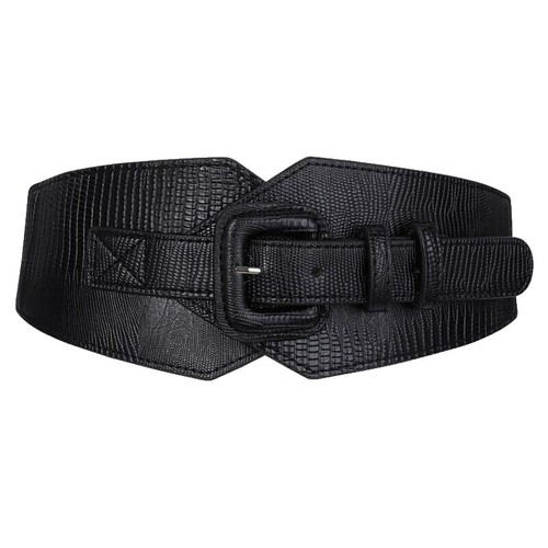 In Ernest Black Wide Lace Corset Belt In Ernest Black Wide Lace Corset Belt | eBay main image 4
