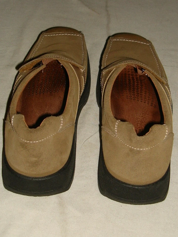 MOCASINES SIN CORDONES DE CUERO GAMUZA BEIGE/TOSTADO ROHDE NUEVOS SIN CAJA TALLA. 10,5M HECHO EN ALEMANIA Foto 4 de 4
