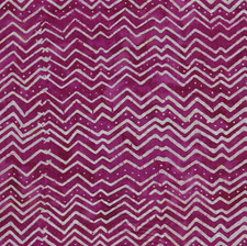Laurel Burch Batik Menagerie Chevron Light Raspberry Cotton Fabric By FQ 1/4 YD