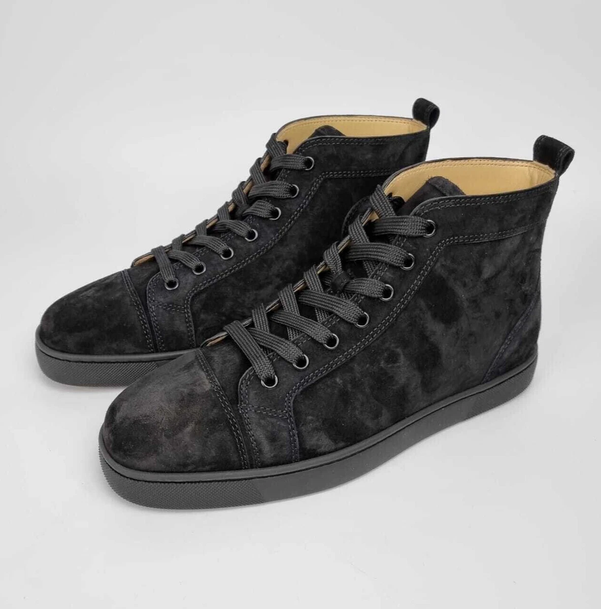 Louis Orlato Suede Sneakers in Black - Christian Louboutin