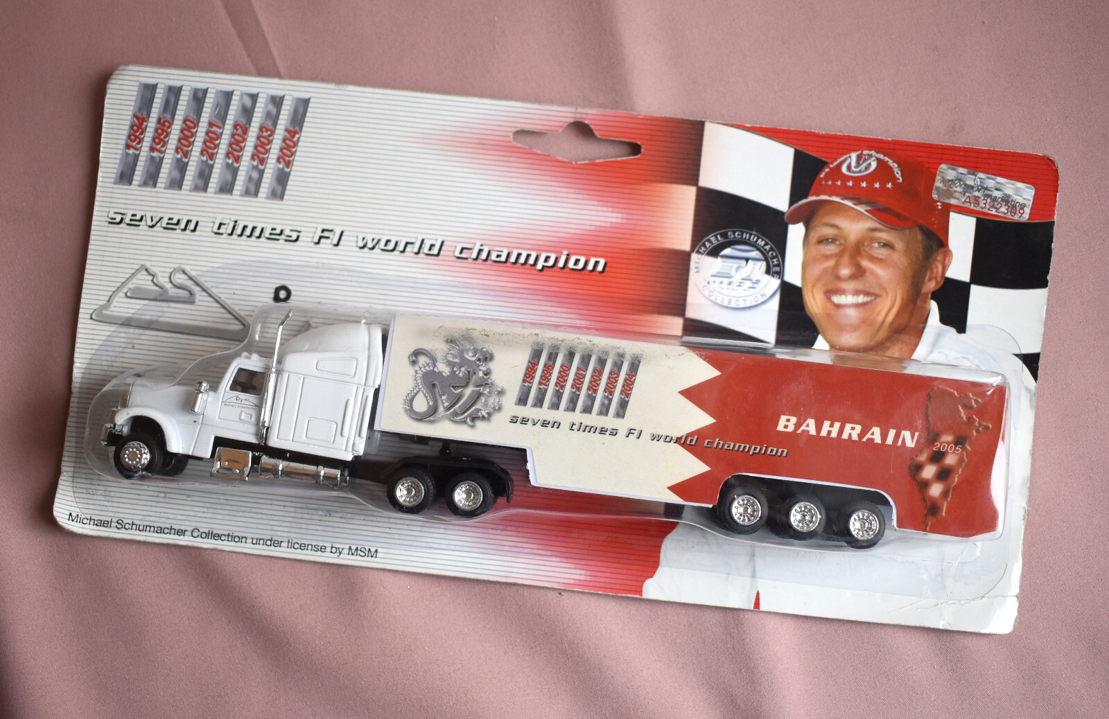 MICHAEL SCHUMACHER COLLECTION :  SEVEN TIMES F1 WORLD CHAMPION ( BAHRAIN ) TRUCK