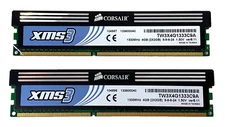 Corsair XMS 4GB (2x2GB) DIMM 1333MHz DDR3 Memory RAM Kit (TW3X4G1333C9A)