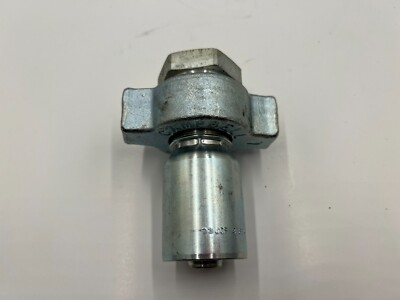 #ad QTY 2 Campbell Fittings Ground Joint Viton Seal Hose Coupling Silver 3 4 amp; 1 $19.29