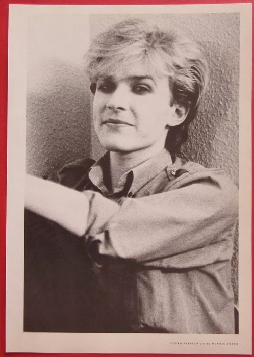 DAVID SYLVIAN Adrian Belew 1982 CLIPPING JAPAN MAGAZINE RO 6J