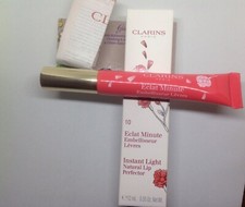 CLARINS PARIS ECLAT INSTANT LIGHT NATURAL LIP PERFECTOR 10 PINK SHIMMER NEW BOX