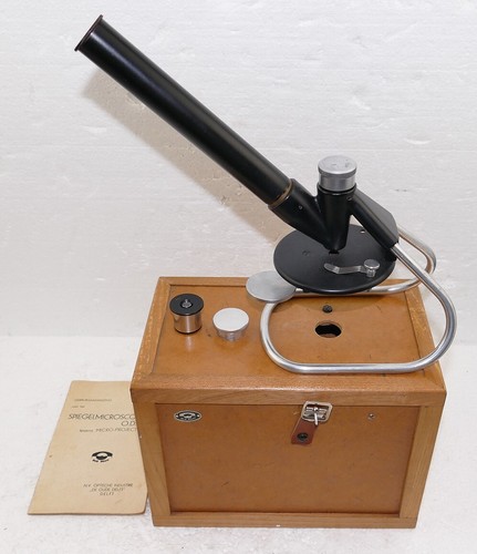 Microscopio espejo/microproyector holandés antiguo Delft vintage O.D.200 - Imagen 1 de 15