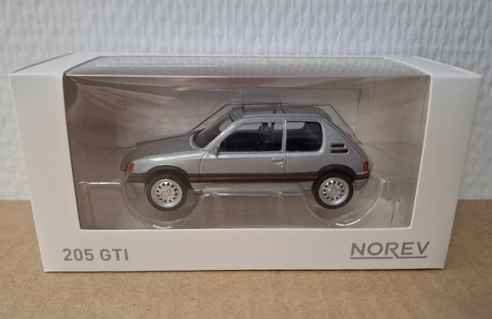 Peugeot 205 GTI Gris 1/43 Norev Nuevo - Imagen 3 de 3
