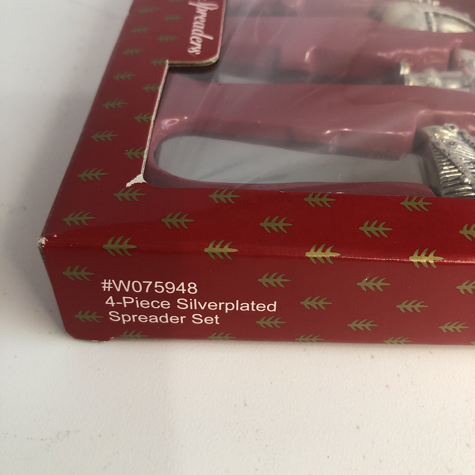 Wallace Silversmiths Christmas Spreader Set Silver Plated Charcuterie