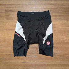 Souke Sports Cycling Shorts Black Poly Spandex Blend Stretch Padded sz M