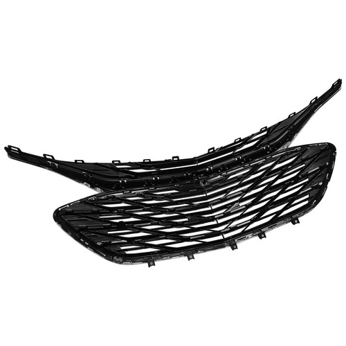 Front Upper Lower Bumper Grille Chrome 2019-2021 Chevy MALIBU W/O Sensors 3PCS - Picture 11 of 20