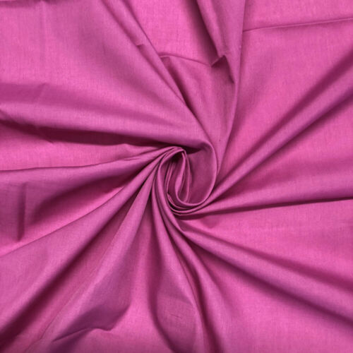 Plain Polycotton Fabric Dress Craft Poly Cotton Lining Bunting Material 45" Wide - Picture 29 of 83