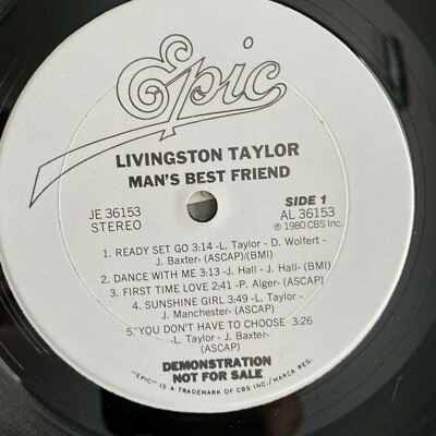 【LP】リビングストン・テイラー 『Man&#39;s Best Friend』輸入盤 Livingston Taylor – Man's Best Friend – Vinyl (Santa Maria