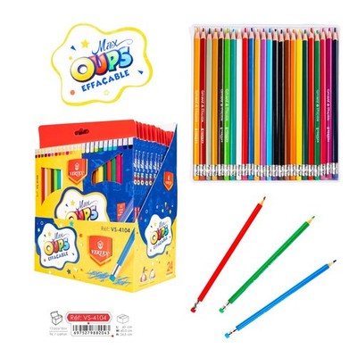 12 Boxes Vertex Max Oups Erasable Colored Pencils 24 Colors Bulk School Supplies