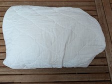Mattress Cover Pad White 76x70 Approx Bed Protector Universal Fit AU89