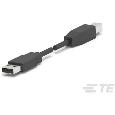 1Pc TE CONNECTIVITY AMP 1487597-1 USB Cable, Type A Plug to Type B Plug, 3