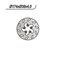 Bremsscheibe NG 190 Italjet Dragster 50/125/180