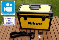       MINT  Nikon Yellow Hard Aluminum Camera Case 40x21x28cm From JAPAN