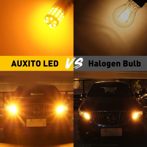 AUXITO 7440 LED Ámbar Delantero Amarillo Señal Trasera Luz de Giro DRL Juego de Bombillas de Estacionamiento E - Imagen 5 de 12