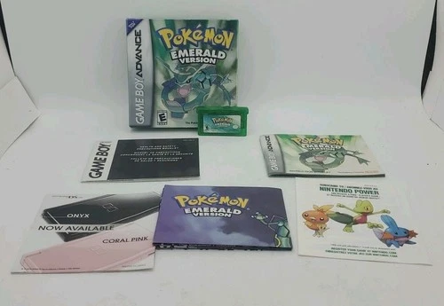 Pokemon Emerald Version (Nintendo GBA, 2005) Authentic Box Manual