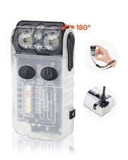 VEVOR Rechargeable Keychain Flashlight Mini LED Flashlight with Clip & Magnetic