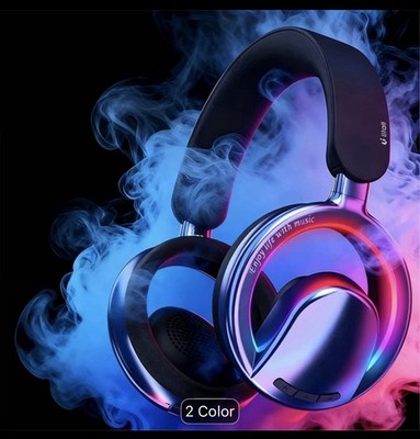 Wireless Open Ear Gaming Headset Bluetooth 5.4 RGB Lights Detachable ENC ANC New