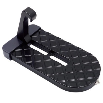 Car Door Step, Multi-Foldable Aluminum Alloy Roof Rack Easy Black 